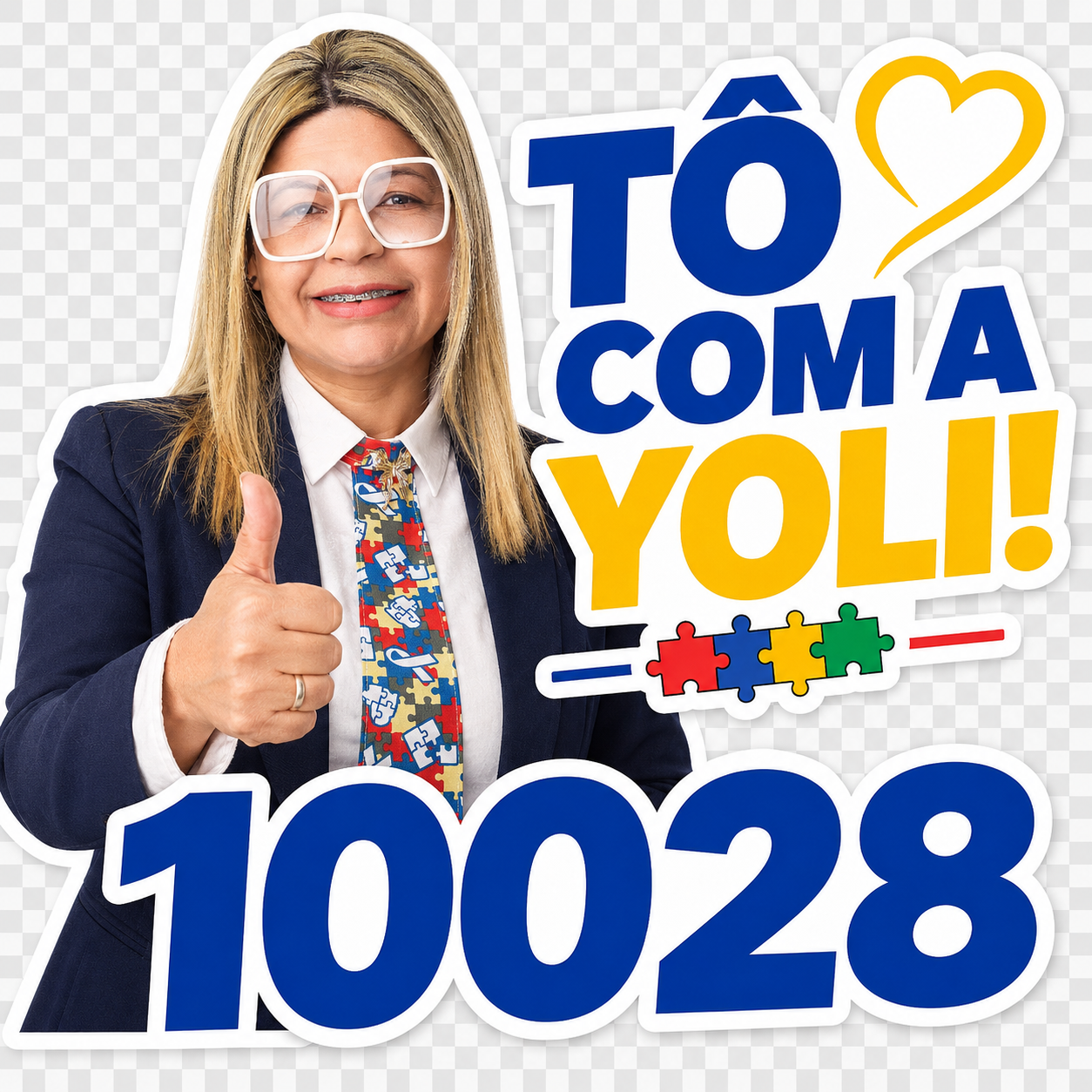 Yoli Ravazzi sorrindo, com o número 10028